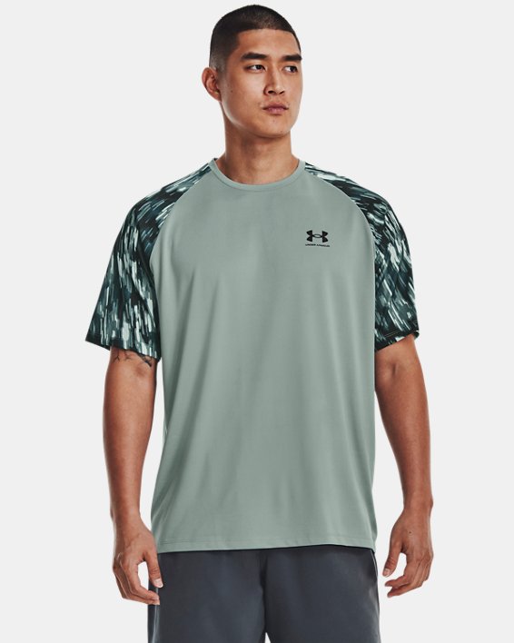 Men's UA Tech™ 2.0 Printed Short Sleeve in Gray image number 0